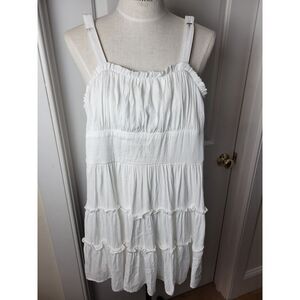 White Trixxi Smocked Dress Size Small‎